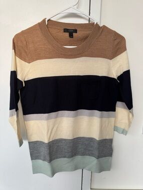 J Crew top 3/4 sleeve size XS